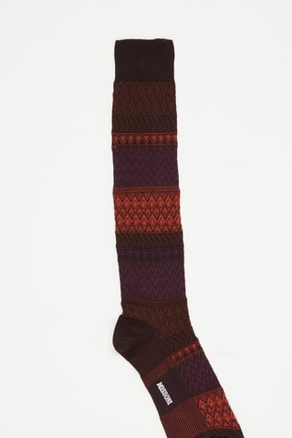 Chaussettes Bordeaux et rouge brique
