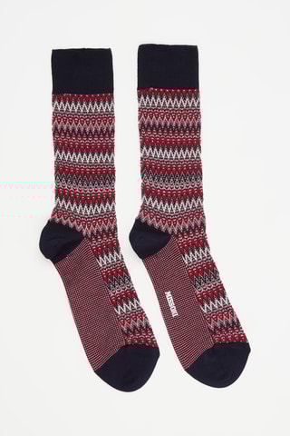 Chaussettes Marron foncé et noir