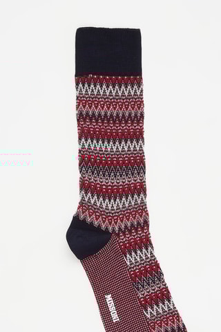 Chaussettes Marron foncé et noir