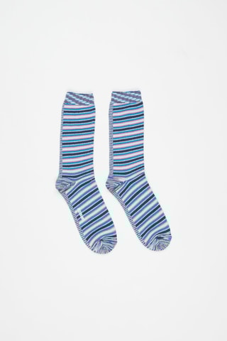 Chaussettes Bleu nuit et blanc
