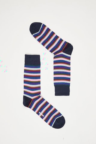 Chaussettes Bleu marine et blanc