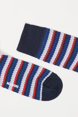 Chaussettes Bleu marine et blanc