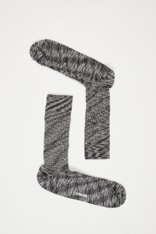 Chaussettes en laine Noir et blanc