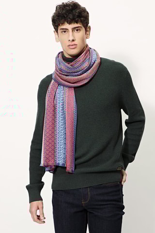 Foulard Bleu clair et bordeaux