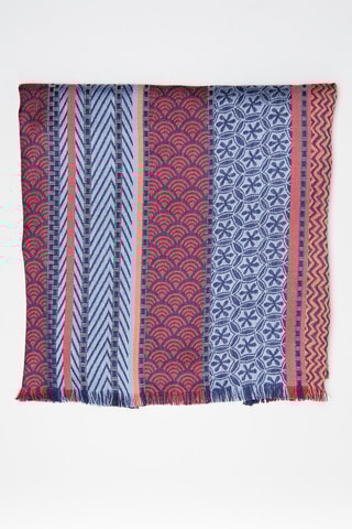Foulard Bleu clair et bordeaux