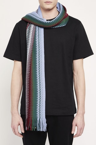 Echarpe en laine Ciel et vert