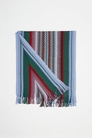 Echarpe en laine Ciel et vert