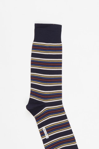 Chaussettes Bleu nuit et blanc