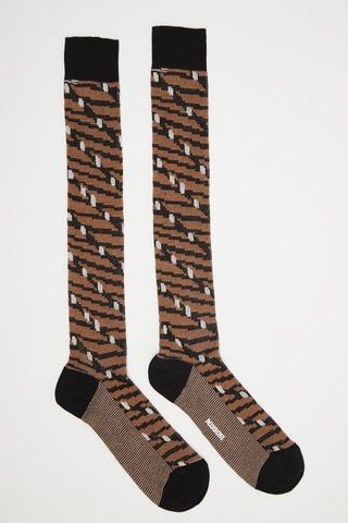 Chaussettes hautes Marron