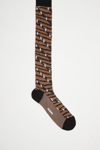Chaussettes hautes Marron