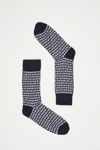 Chaussettes Bleu marine et blanc