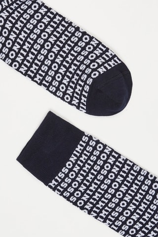 Chaussettes Bleu marine et blanc