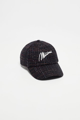 Casquette en laine vierge Noir et blanc