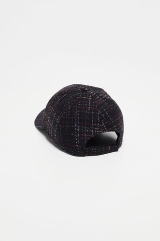 Casquette en laine vierge Noir et blanc