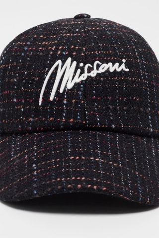 Casquette en laine vierge Noir et blanc