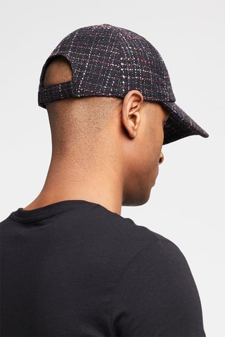 Casquette en laine vierge Noir et blanc