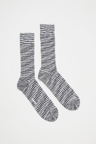 Chaussettes Anthracite et blanc