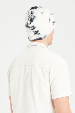 Bonnet en laine 
Blanc et noir