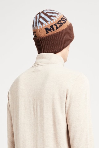 Bonnet en laine Marron