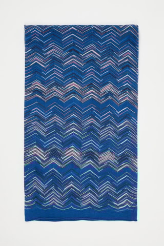 Echarpe en laine Bleu cobalt