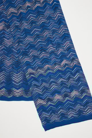 Echarpe en laine Bleu cobalt