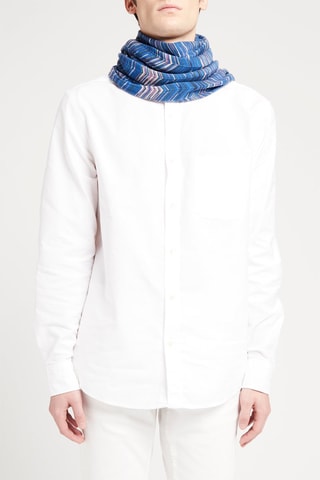 Echarpe en laine Bleu cobalt