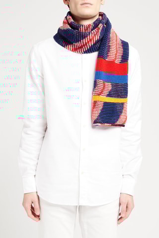 Echarpe en laine Bleu marine