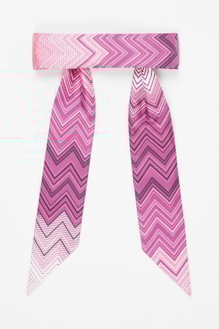 Bandeau en soie Violet