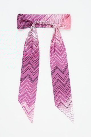 Bandeau en soie Violet
