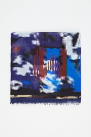 Carré - Bleu marine et écru