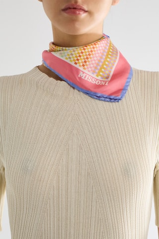 Mouchoir en soie - Rose