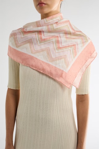 Foulard en soie - Rouge et blanc