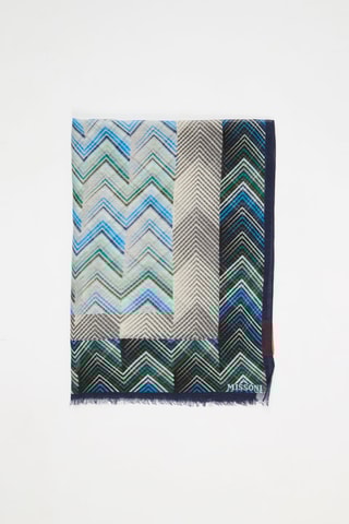 Foulard - Blanc et bleu