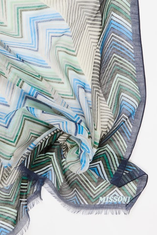 Foulard - Blanc et bleu