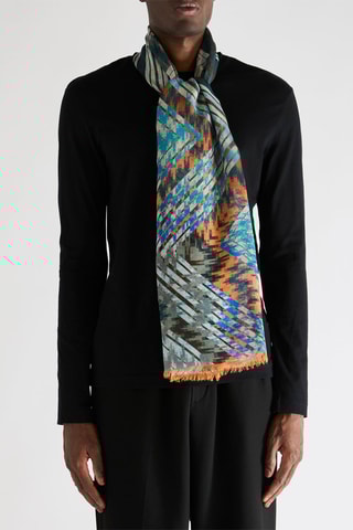 Foulard - Blanc et gris