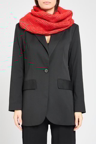 Snood en laine - Rouge
