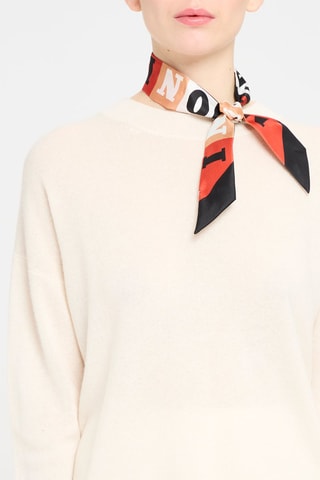 Ruban tie and dye en soie Noir