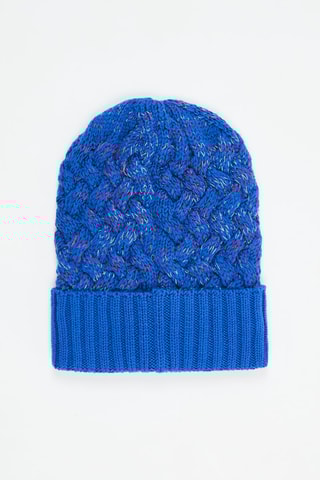 Bonnet en laine - Bleu électrique chiné