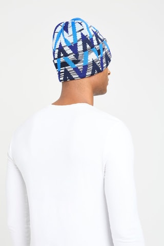 Bonnet en laine - Bleu clair et écru