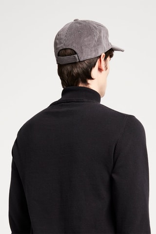 Casquette en velours Gris foncé