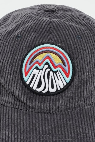 Casquette en velours Gris foncé