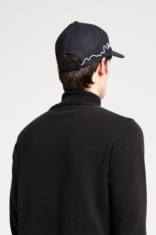 Casquette en jean Noir