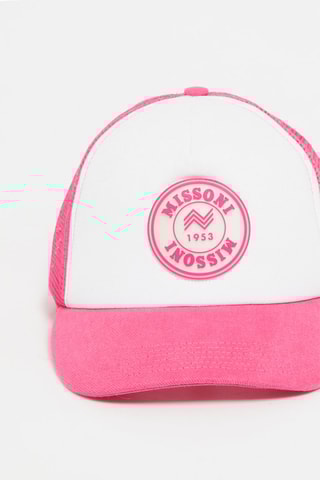 Casquette - Blanc et fuchsia