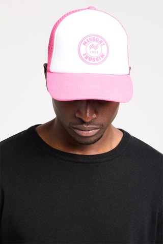 Casquette - Blanc et fuchsia