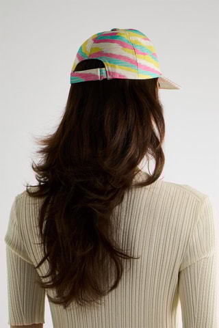 Casquette tie and dye - Blanc et rose