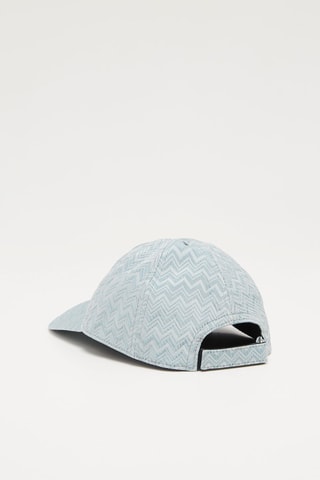 Casquette en soie - Bleu et blanc