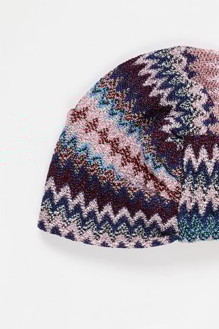 Turban - Rose et bleu marine