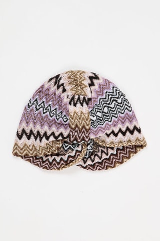 Turban - Beige et violet
