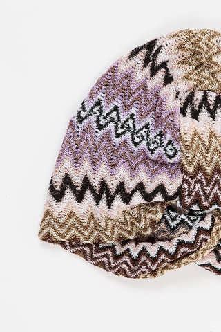 Turban - Beige et violet