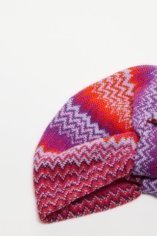Turban en laine - Mauve